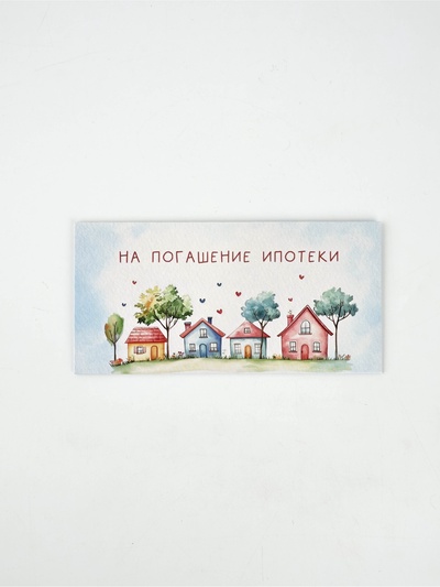 Конверт для денег «Ипотека», 16.5×8 см