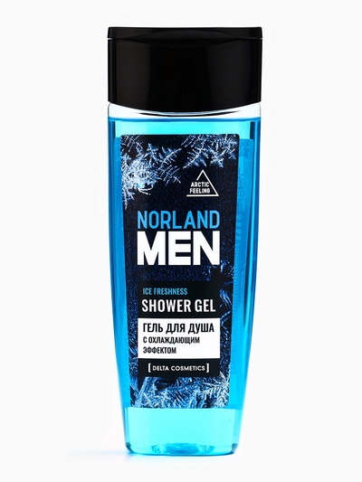 Подарочный набор мужской Norland Men Ice Freshness, гель для душа 250 мл, шампунь 250 мл