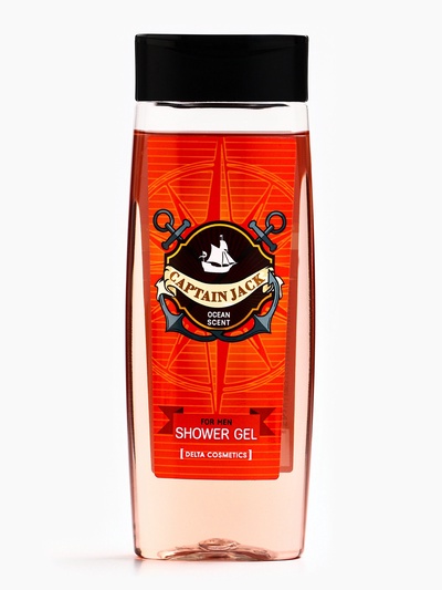 Подарочный набор мужской Captain Jack Ocean Scent, гель для душа 250 мл, шампунь 250 мл