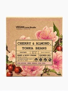 Подарочный набор женский VEGAN.Love.Studio, гель для душа, крем-лосьон, парфюмированный, вишня, миндаль, бобы тонка - Фото 6