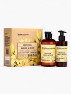 Подарочный набор женский VEGAN.Love.Studio, гель для душа, крем-лосьон, парфюмированный, ваниль, амбра, мускус - Фото 1