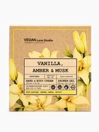 Подарочный набор женский VEGAN.Love.Studio, гель для душа, крем-лосьон, парфюмированный, ваниль, амбра, мускус - Фото 3