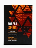 Подарочный набор мужской FOREST SPIRIT, гель для душа 250 мл, шампунь 250 мл - Фото 3