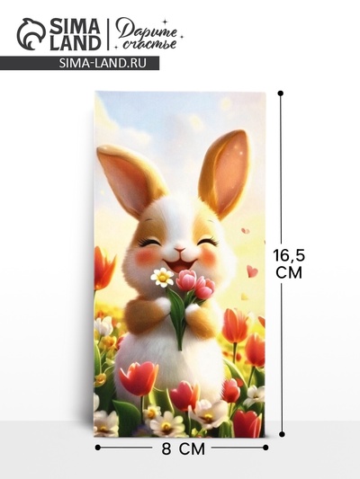 Конверт для денег «Милаш», 16.5×8 см