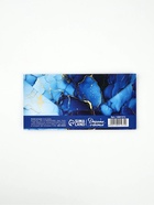 Конверт для денег «С днём рождения», синий мрамор, 16.5×8 см - Фото 3