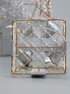 УЦЕНКА Фигура световая «Подарки», 20×15×10 см, 35LED, ААх2 (не в компл.), Т/БЕЛЫЙ 10946631