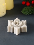 Свеча новогодняя «Звездочка ажурная», 75×70×25 мм, молочно-серый - Фото 2