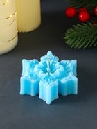 Свеча новогодняя «Звездочка ажурная», 75×70×25 мм, голубая - Фото 2