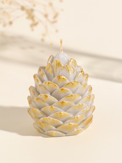 Свеча новогодняя «Шишка», 80×60 мм