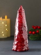 Свеча новогодняя «Ель большая», 160×60 мм лак, красная - Фото 5