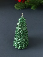 Свеча новогодняя «Ель большая», 160×60 мм лак, зелёная - Фото 4