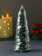 Свеча новогодняя «Ель большая», 160×60 мм лак, зелёная - Фото 5