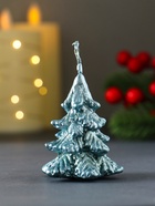 Свеча новогодняя «Ёлочка», 70×50 мм, лак, голубая - Фото 2