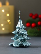 Свеча новогодняя «Ёлочка», 70×50 мм, лак, голубая - Фото 3