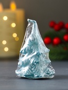 Свеча "Ёлочка " 70х50 мм, лак, голубая - фото 809305392