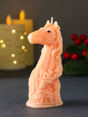 Свеча декоративная «Лошадь», 12×6×4.5 см, рыжая