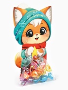 Пакетик под сладости на Новый год «Зимний котик», 6 × 11 см (10 шт) - фото 809286243