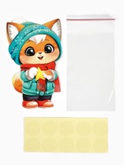 Пакетик под сладости на Новый год «Зимний котик», 6 × 11 см (10 шт) - фото 809286245