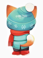 Пакетик под сладости на Новый год «Зимний котик», 6 × 11 см (10 шт) - фото 809286246