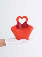 Кожанная подарочная сумочка для бижутерии и сувениров, оранжевая с бантом, 10.5×5×6 см (20 шт) - фото 809286282