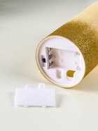 Светодиодная свеча LED RISALUX «Блёстки», ночник, 3×AAA, золото, 7.5×7.5×15 см - Фото 3