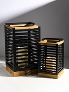 Набор светодиодных свечей в подсвечнике «Ширма», 2 шт., LED, от батареек 3хААА - фото 809263806