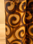 Свеча в бамбуке тройная, 14×13×30 см, 100 мл, коричневая - фото 809305456