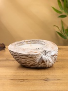 Свеча в кокосе, 20х20х7 см, цв. белый - фото 809305463