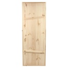 УЦЕНКА Дверной блок для бани, 190×70 см, из сосны, на клиньях, массив, «Добропаровъ» - Фото 2