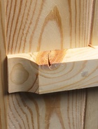 УЦЕНКА Дверной блок для бани, 190×70 см, из сосны, на клиньях, массив, «Добропаровъ» - Фото 7