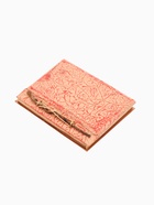 Блокнотик плетёный, 48 листов, 14×18×2 см, бежево-красный - фото 59411634