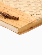 Записная книжка плетёная, 48 листов, 17×22×2 см, бежевая - Фото 4