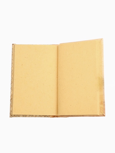 Записная книжка плетёная, 48 листов, 17×22×2 см, бежевая