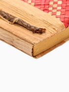 Записная книжка плетёная, 48 листов, 17×22×2 см, бежево-розовая - Фото 4