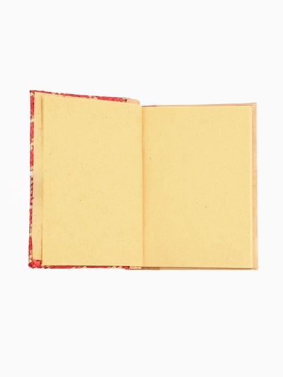 Записная книжка плетёная, 48 листов, 17×22×2 см, бежево-розовая