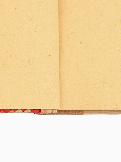 Записная книжка плетёная, 48 листов, 17×22×2 см, бежево-розовая