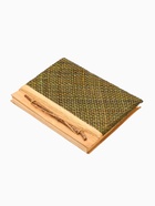 Записная книжка плетёная, 48 листов, 17×22×2 см, зелёная - Фото 2