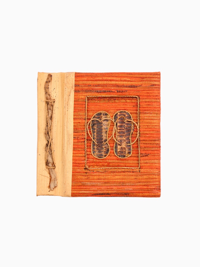 Фотоальбом «Шлепанцы», 10 листов, 19×19×2 см, оранжевый - Фото 1