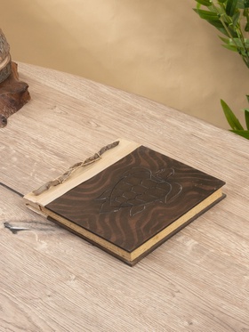 Фотоальбом «Черепаха», 10 листов, 19×19×2 см, коричневый