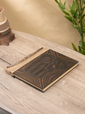 Фотоальбом «Слон», 10 листов, 23×27×2 см, коричневый