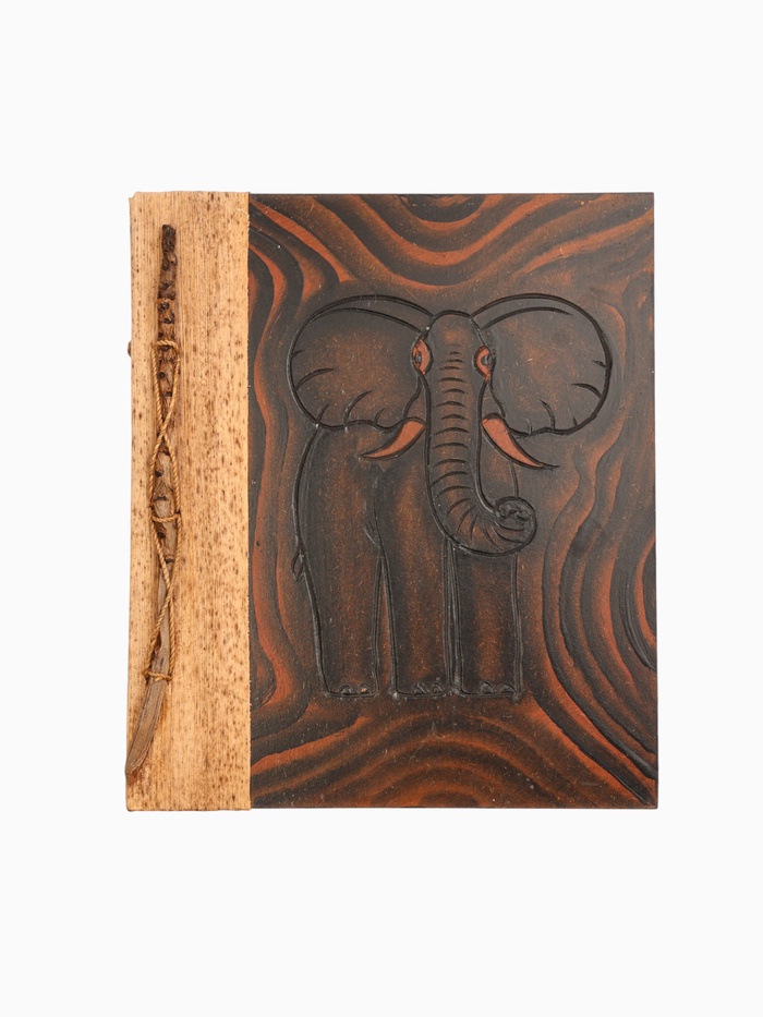 Фотоальбом «Слон», 10 листов, 23×27×2 см, коричневый - Фото 1