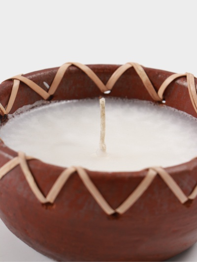 Свеча в керамической чаше, 11×11×5 см