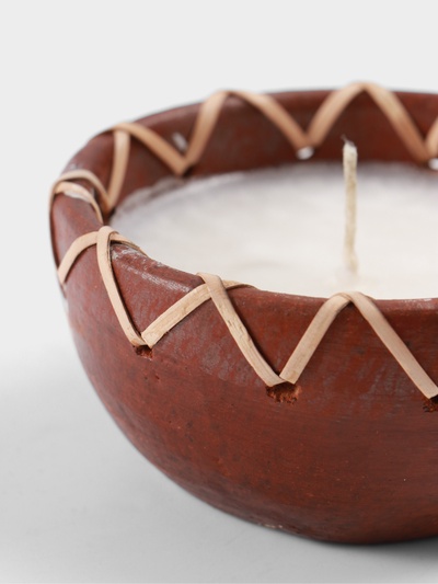 Свеча в керамической чаше, 11×11×5 см