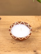 Свеча в керамической чаше, 9×9×4 см - фото 809305482