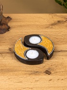 Набор свечей "Инь Янь" керамика, 13х13х2 см - фото 809305486