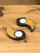 Набор свечей "Инь Янь" керамика, 13х13х2 см - фото 809305487