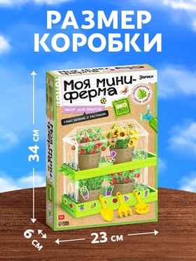 ЭВРИКИ Набор для опытов «Моя миниферма», 2 этажа