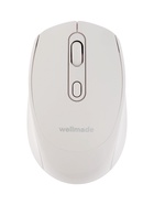 Мышь WELLMADE M03, беспроводная, оптическая, 1200 dpi, белая - Фото 3