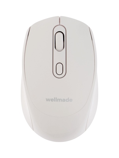Мышь WELLMADE M03, беспроводная, оптическая, 1200 dpi, белая