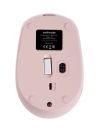 Мышь WELLMADE M03, беспроводная, оптическая, 1200 dpi, розовая - Фото 6